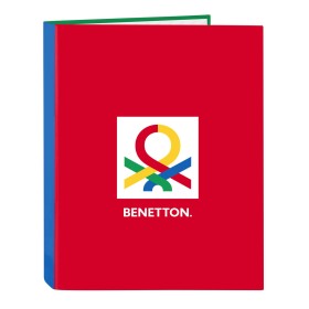 Reliure à anneaux Benetton Pop Gris A4 (26.5 x 33 x 4 cm) de Benetton, Classeurs - Réf : S4308037, Prix : 4,10 €, Remise : %