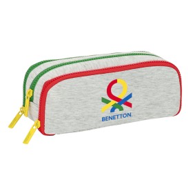 Trousse Fourre-Tout Triple Benetton Pop Gris (21 x 8 x 8 cm) de Benetton, Trousses - Réf : S4308062, Prix : 8,53 €, Remise : %