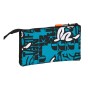 Trousse Fourre-Tout Triple El Niño Ocean Noir Bleu (22 x 12 x 3 cm) | Tienda24 - Global Online Shop Tienda24.eu