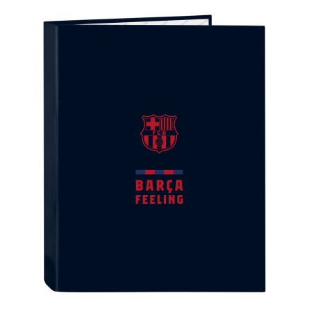 Ring binder F.C. Barcelona Navy Blue A4 (26.5 x 33 x 4 cm) | Tienda24 - Global Online Shop Tienda24.eu