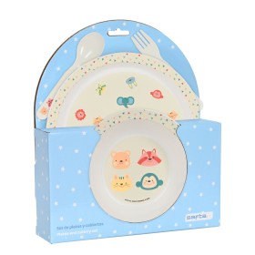 Children’s Dinner Set Safta Cabecitas (4 Pieces) by Safta, Children's Sets - Ref: S4308430, Price: 4,60 €, Discount: %