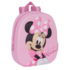 Mochila Escolar Minnie Mouse 3D Cor de Rosa 27 x 33 x 10 cm de Minnie Mouse, Mochilas infantis - Ref: S4308479, Preço: 10,81 ...