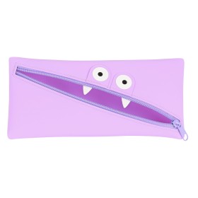 School Case Safta Face 22 x 11 x 1 cm Lilac by Safta, Pencil cases - Ref: S4308650, Price: 7,37 €, Discount: %