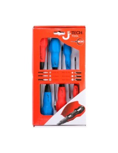 Conjunto de Chaves de Fendas Jetech Tool 4x75, 5x10, 6x125 mm (6 pcs) de Jetech Tool, Chaves de fendas - Ref: S6501131, Preci...