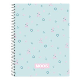 Cahier à Spirale Moos Garden Turquoise A4 120 Volets de Moos, Cahiers - Réf : S4308752, Prix : 6,72 €, Remise : %