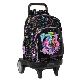 Schulrucksack mit Rädern Monster High Schwarz 33 x 45 x 22 cm von Monster High, Kinderrucksäcke - Ref: S4309452, Preis: 28,47...