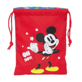 Lancheira Mickey Mouse Clubhouse Fantastic 20 x 25 x 1 cm Saco Azul Vermelho de Mickey Mouse Clubhouse, Armazenamento de alim...