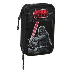 Plumier Doble Star Wars The fighter Negro 12.5 x 19.5 x 4 cm (28 piezas) de Star Wars, Estuches - Ref: S4309665, Precio: 10,0...