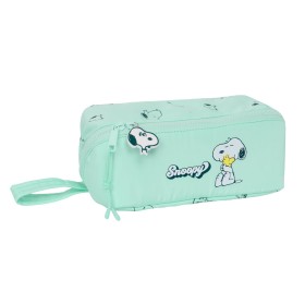 Schulmäppchen Snoopy Groovy grün 22 x 10 x 10 cm von Snoopy, Federmäppchen - Ref: S4309838, Preis: 7,42 €, Rabatt: %