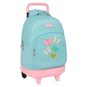 Schulrucksack mit Rädern Moos Butterflies Blau 33 X 45 X 22 cm von Moos, Kinderrucksäcke - Ref: S4309923, Preis: 24,90 €, Rab...