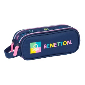 Zweifaches Mehrzweck-Etui Benetton Cool Marineblau 21 x 8 x 6 cm von Benetton, Federmäppchen - Ref: S4309961, Preis: 7,91 €, ...