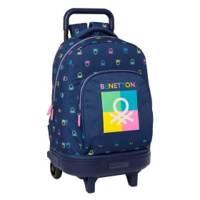 Cartable Benetton Cool Blue marine 33 x 45 x 22 cm de Benetton, Sacs à dos enfant - Réf : S4309982, Prix : 33,06 €, Remise : %