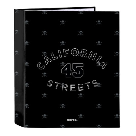 Carpeta de anillas Safta California Negro A4 27 x 33 x 6 cm de Safta, Archivadores - Ref: S4310111, Precio: 5,08 €, Descuento: %