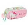 Portatodo Doble Hello Kitty Verde Rosa 21 x 8 x 6 cm 3D de Hello Kitty, Estuches - Ref: S4310543, Precio: 6,78 €, Descuento: %