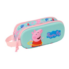 Portatodo Doble Peppa Pig Verde Rosa 21 x 8 x 6 cm 3D de Peppa Pig, Estuches - Ref: S4310545, Precio: 6,78 €, Descuento: %