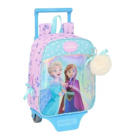 Mochila Escolar con Ruedas Frozen Cool days Violeta Azul cielo 22 x 27 x 10 cm de Frozen, Mochilas infantiles - Ref: S4310616...