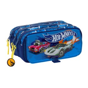 Trousse Fourre-Tout Triple Hot Wheels Sonny Blue marine 21,5 x 10 x 8 cm de Hot Wheels, Trousses - Réf : S4310680, Prix : 16,...