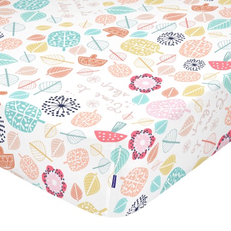 Fitted sheet HappyFriday MOSHI MOSHI Multicolour 60 x 120 x 14 cm by HappyFriday, Sheets and pillowcases - Ref: D1610052, Pri...