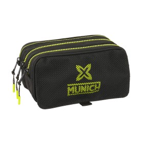 Dreifaches Mehrzweck-Etui Munich Beat Schwarz 21,5 x 10 x 8 cm von Munich, Federmäppchen - Ref: S4310827, Preis: 16,23 €, Rab...