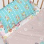 Fitted sheet HappyFriday MOSHI MOSHI Multicolour 60 x 120 x 14 cm by HappyFriday, Sheets and pillowcases - Ref: D1610052, Pri...