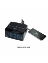 Rádio Despertador LED PLL FM 0,5 W | Tienda24 Tienda24.eu