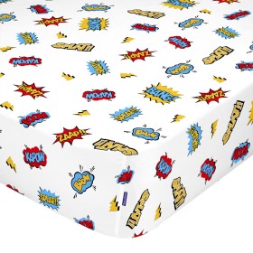 Fitted sheet HappyFriday MR FOX Multicolour 105 x 200 x 32 cm by HappyFriday, Sheets and pillowcases - Ref: D1610065, Price: ...