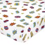 Fitted sheet HappyFriday MR FOX White Multicolour 90 x 200 x 32 cm by HappyFriday, Sheets and pillowcases - Ref: D1610066, Pr...