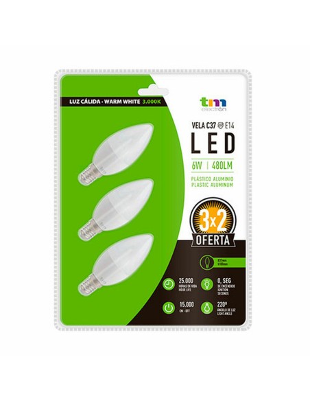 Bombilla LED TM Electron E14 3000 K | Tienda24 Tienda24.eu