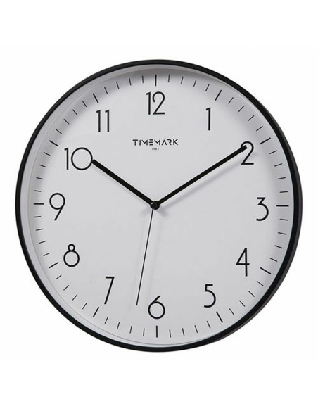 Wanduhr Timemark Schwarz (30 x 30 cm) | Tienda24 Tienda24.eu