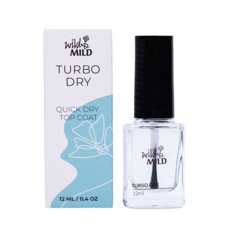 Fissatore di Smalto per Unghie Wild & Mild Turbo Dry 12 ml di Wild & Mild, Top coat - Rif: S4518046, Prezzo: 5,28 €, Sconto: %