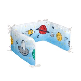 Cot protector HappyFriday Mr Fox Starspace Multicolour 210 x 40 cm by HappyFriday, Bed accessories - Ref: D1610098, Price: 25...