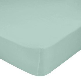 Lençol de baixo HappyFriday BASIC Menta 140 x 200 x 32 cm de HappyFriday, Lençóis e capas de almofadas - Ref: D1610120, Preço...