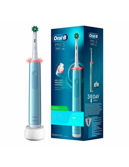 Electric Toothbrush Oral-B Pro 3 Blue | Tienda24 Tienda24.eu