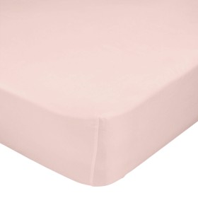 Lençol de baixo HappyFriday BASIC Rosa Claro 180 x 200 x 32 cm de HappyFriday, Lençóis e capas de almofadas - Ref: D1610127, ...