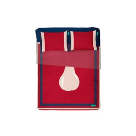 Bedding set Benetton Red Standard Pear 4 Pieces by Benetton, Sheets and pillowcases - Ref: S5003636, Price: 63,20 €, Discount: %