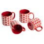 Juego de Tazas Benetton Rojo Gres Topos 4 Piezas de Benetton, Tazas - Ref: S5003650, Precio: 18,55 €, Descuento: %