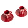 Conjunto de Chávenas com Pratos Benetton Vermelho Grés Toupeiras 4 Peças de Benetton, Canecas - Ref: S5003651, Preço: 11,05 €...