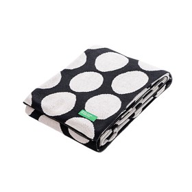 Manta Benetton Negro Topos 140 x 190 cm de Benetton, Mantas y colchas - Ref: S5003660, Precio: 38,64 €, Descuento: %