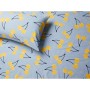 Set di Lenzuola Benetton Giallo Azzurro Standard Ciliegie 4 Pezzi di Benetton, Lenzuola e federe per cuscino - Rif: S5003670,...