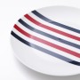 Dinnerware Set Beverly Hills Polo Club Blue Red Porcelain Stripes 12 Pieces by Beverly Hills Polo Club, Combination Sets - Re...