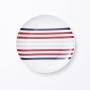 Dinnerware Set Beverly Hills Polo Club Blue Red Porcelain Stripes 12 Pieces by Beverly Hills Polo Club, Combination Sets - Re...