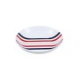 Dinnerware Set Beverly Hills Polo Club Blue Red Porcelain Stripes 12 Pieces by Beverly Hills Polo Club, Combination Sets - Re...