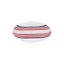 Dinnerware Set Beverly Hills Polo Club Blue Red Porcelain Stripes 12 Pieces by Beverly Hills Polo Club, Combination Sets - Re...