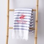 Bath towel Beverly Hills Polo Club Blue White 100% cotton 80 x 165 cm | Tienda24 - Global Online Shop Tienda24.eu