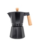 Italian Coffee Pot Vin Bouquet Aluminium 6 Cups Black | Tienda24 Tienda24.eu