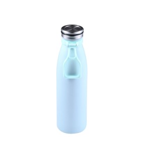 Vacuum bottle Bergner Blue Stainless steel 500 ml by Bergner, Water bottles - Ref: S5003698, Price: 9,45 €, Discount: %