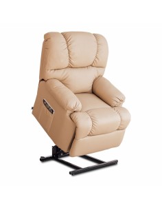 Armchair Beige Natural Polyester Rubber wood Sponge 56 x 56 x 78 cm | Tienda24 Tienda24.eu