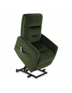 Sillón Reclinable Astan Hogar Relax Manual Negro Piel Sintética | Tienda24 Tienda24.eu