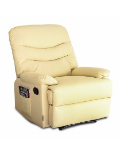 Poltrona Relax Massaggiante Astan Hogar Crema Manuale Ecopelle da Astan Hogar, Sedie - Ref: S7000010, Precio: €329.00, Descue...