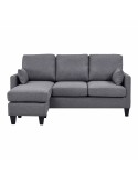 Sofá Cama Astan Hogar Chaise Lounge Gris | Tienda24 Tienda24.eu